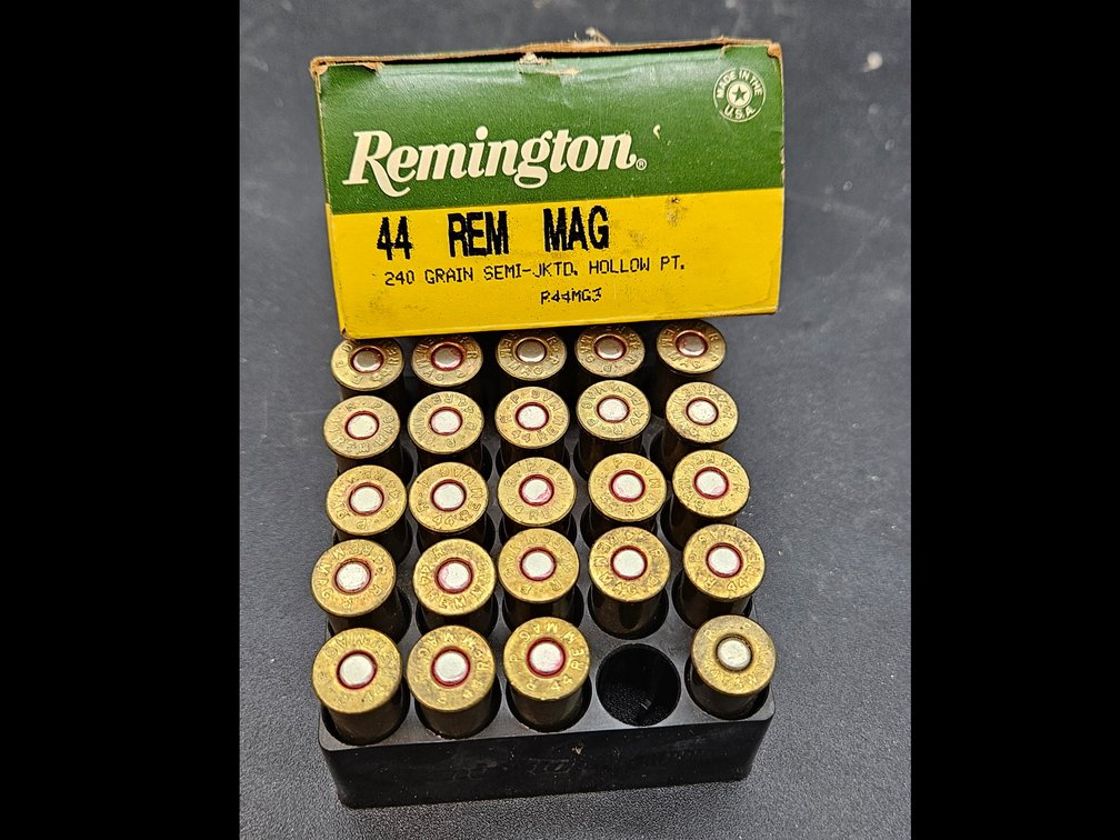 .44 Rem Mag Centerfire Cartridges, 24 Rounds
