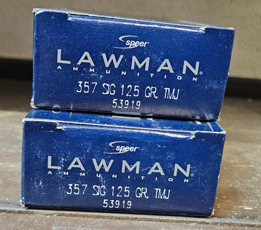 Speer Lawman 357 SIG 125 GR. TMJ Ammunition Boxes