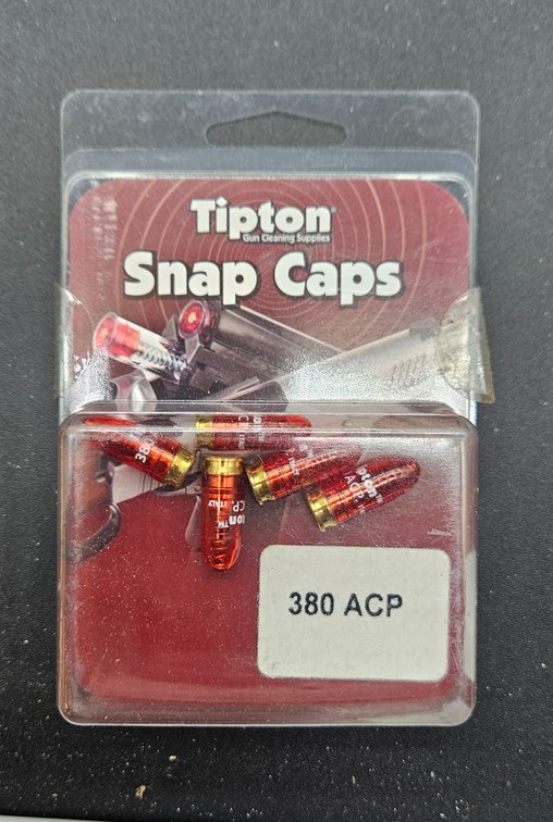 Tipton .380 ACP Plastic Snap Caps, Set of 5