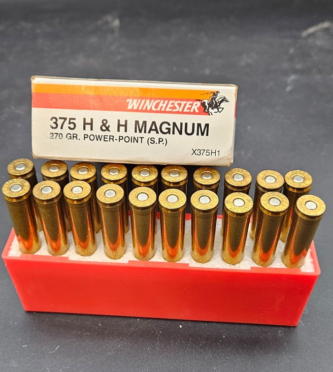 Winchester .375 H&H Magnum 270 Gr. Power-Point Ammunition