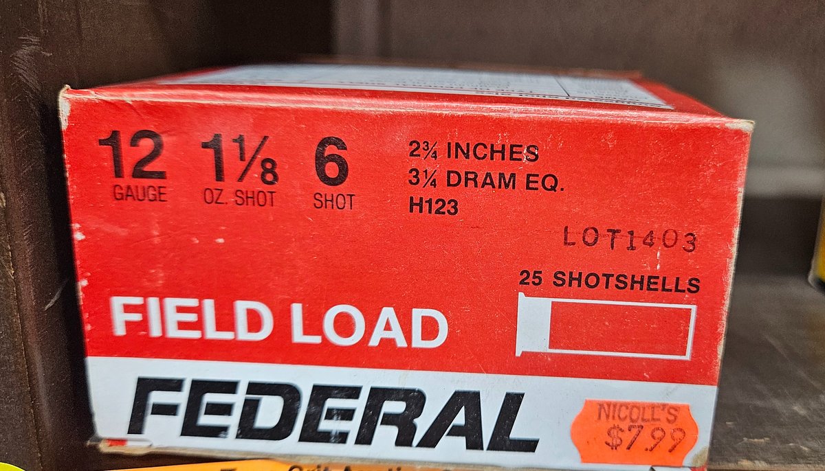 Federal Field Load 12 Gauge Shotshell Box