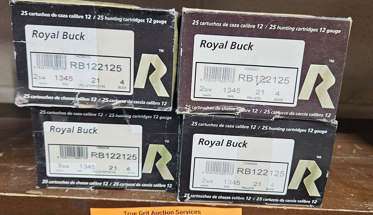 Royal Buck RB122125 12 Gauge 4 Buck Shotgun Ammunition