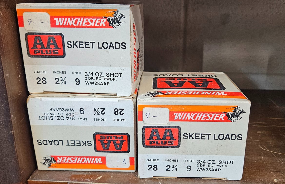 Winchester AA Plus 28 Gauge Skeet Loads Boxes