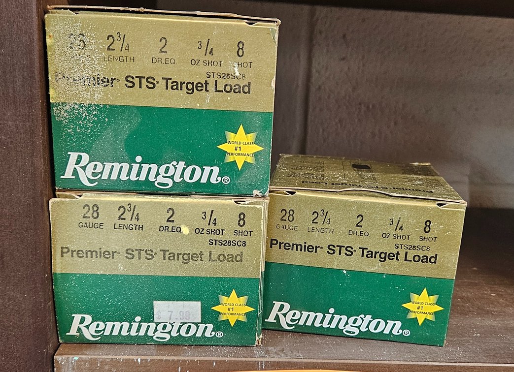 Remington Premier STS 28 Gauge Shotgun Ammunition Boxes