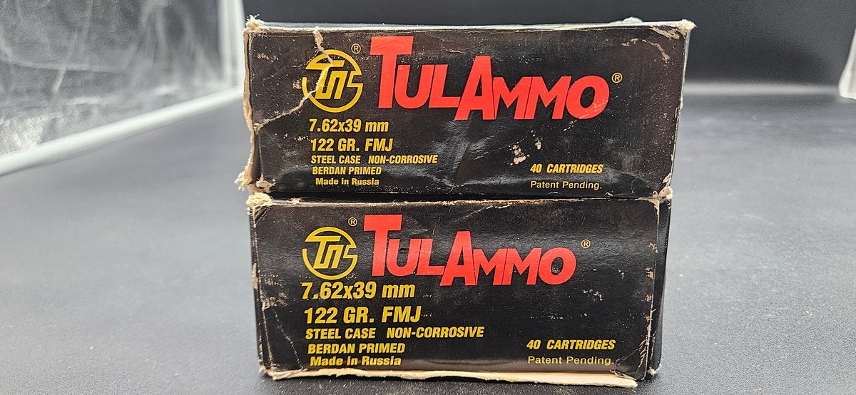 TulAmmo 7.62x39 mm 122 GR. FMJ Rifle Ammunition