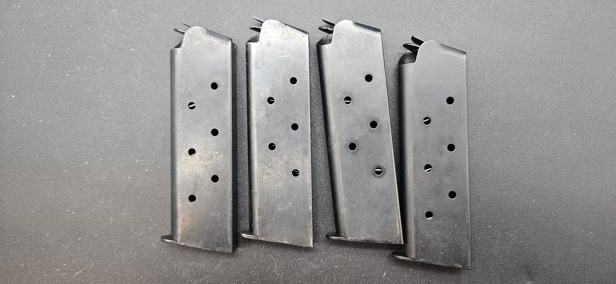 Blued Steel Single-Stack .45 Auto Pistol Magazines