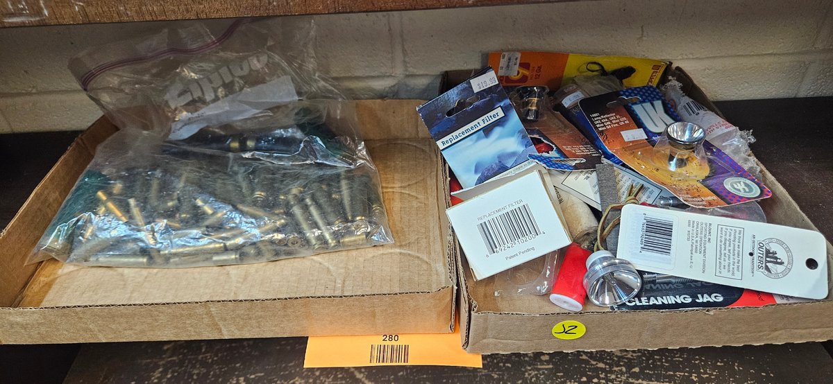 Spent Brass Casings, Firearm Cleaning Tools, and Accessories