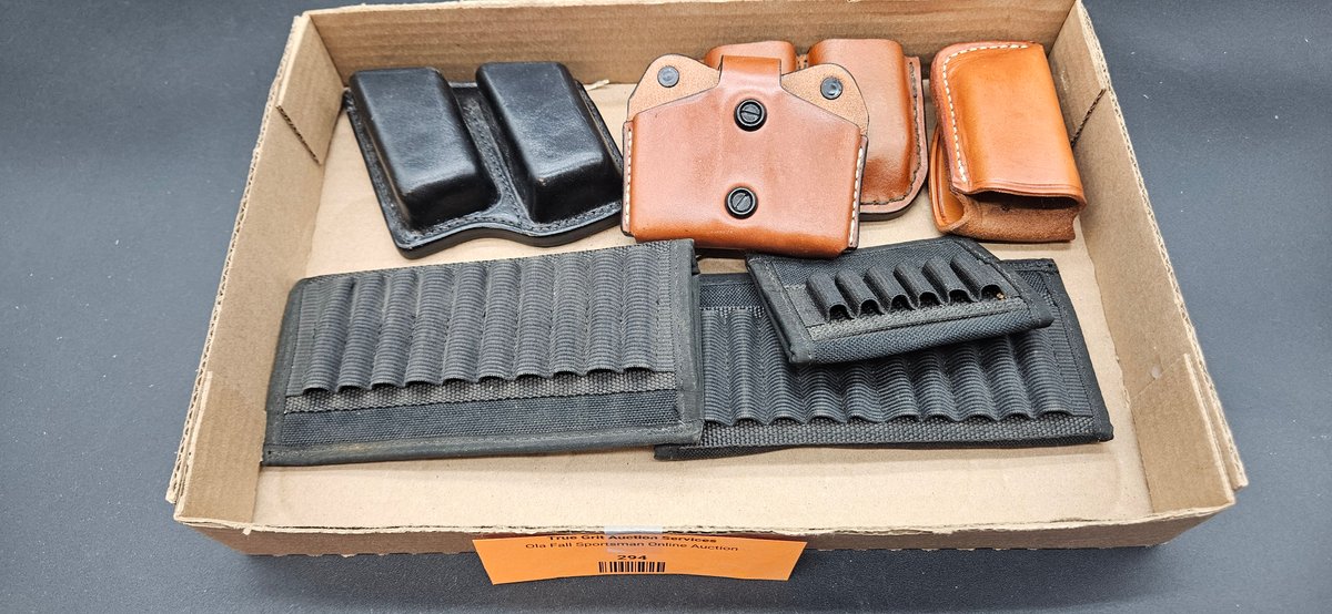 Leather Magazine Pouches and Nylon Cartridge Carriers