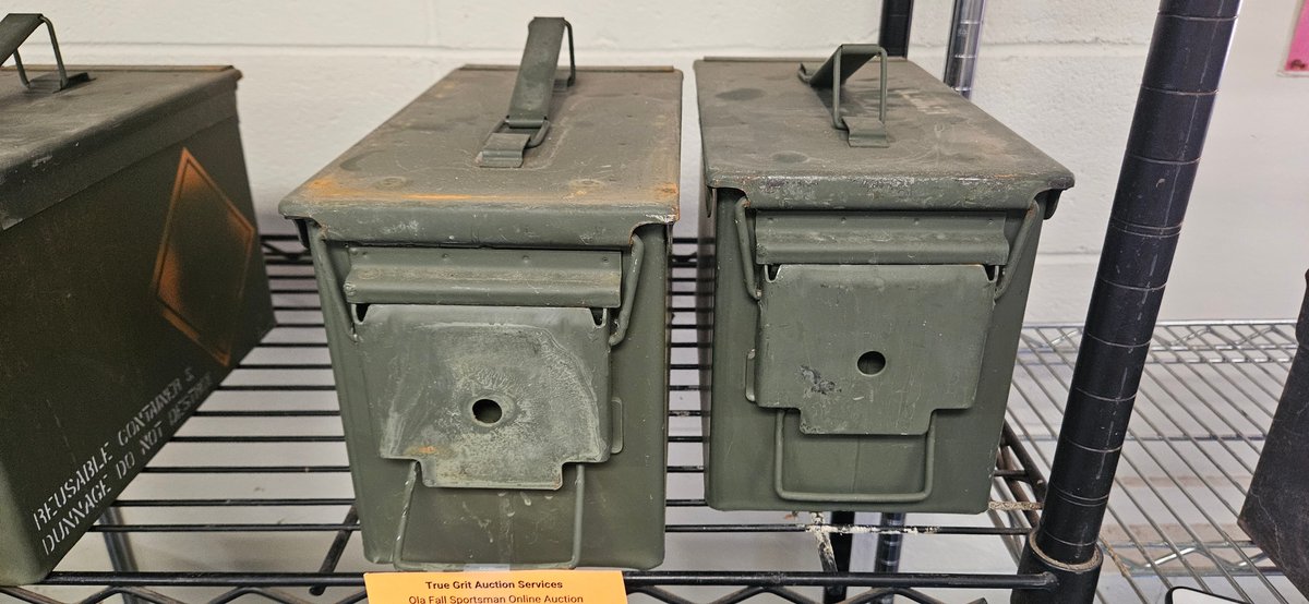 2 Metal Ammunition Cans