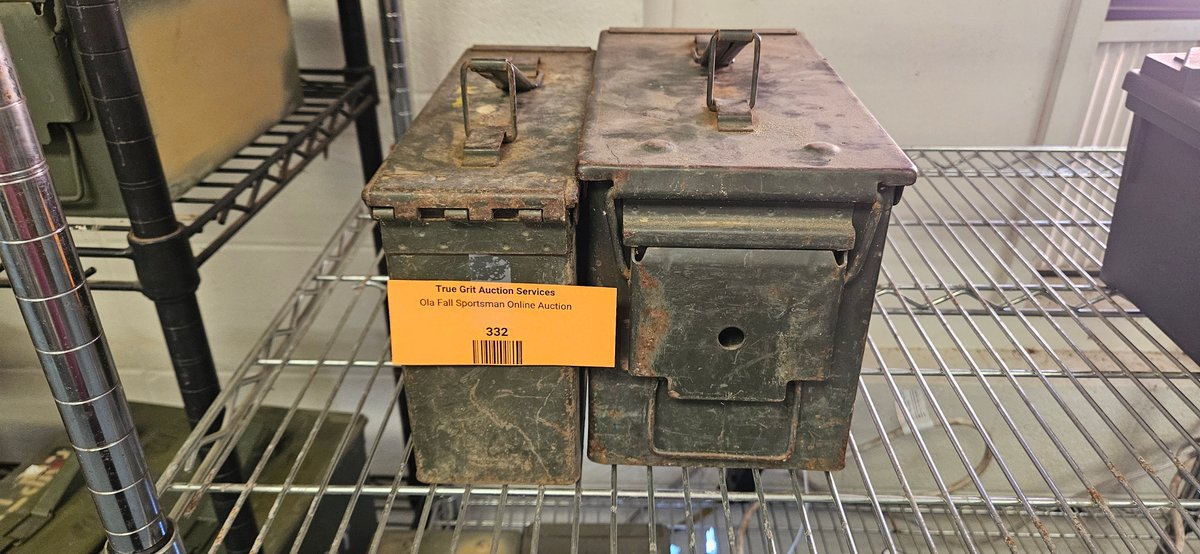 2 Metal Ammunition Cans