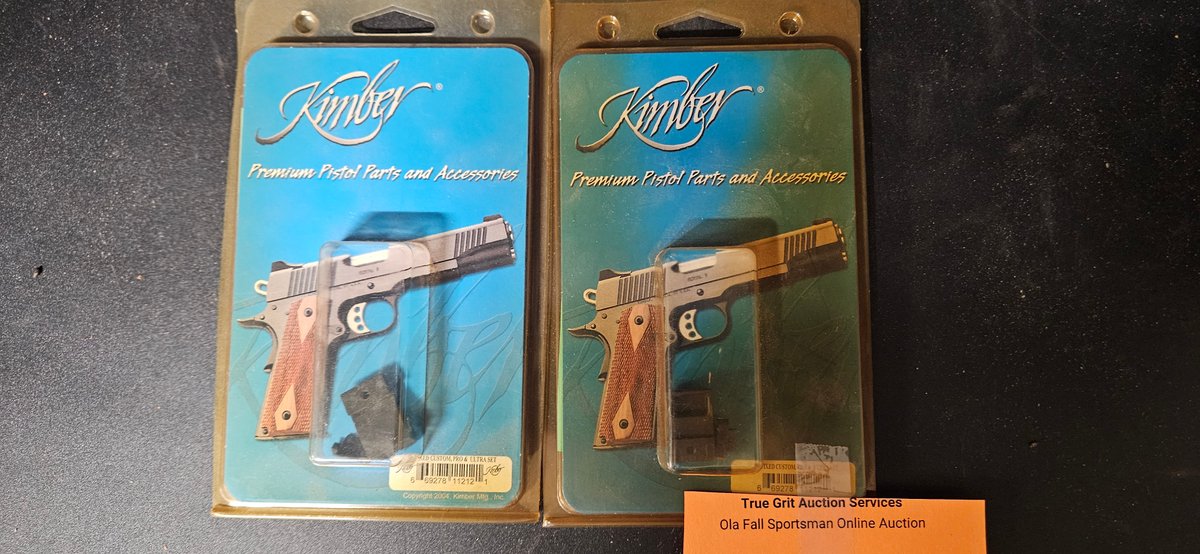 Kimber Pistol Sights in Blister Packaging