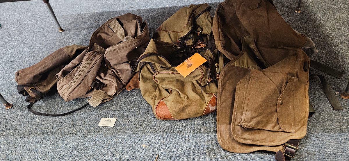 Canvas Duffel Bags, Hunting Vest, and Outdoor Gear
