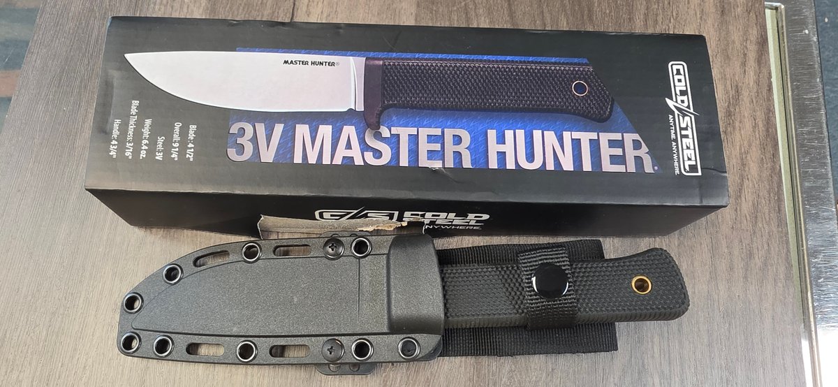 Cold Steel 3V Master Hunter Fixed-Blade Knife with Sheath