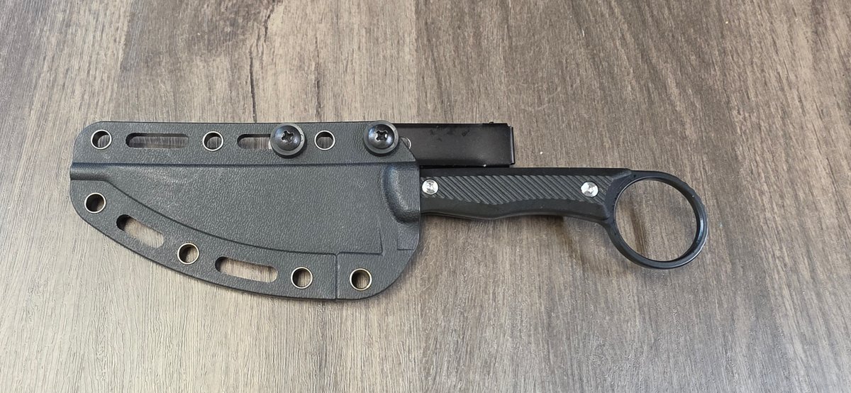MKC Fixed Blade Ring Knife with Sheath