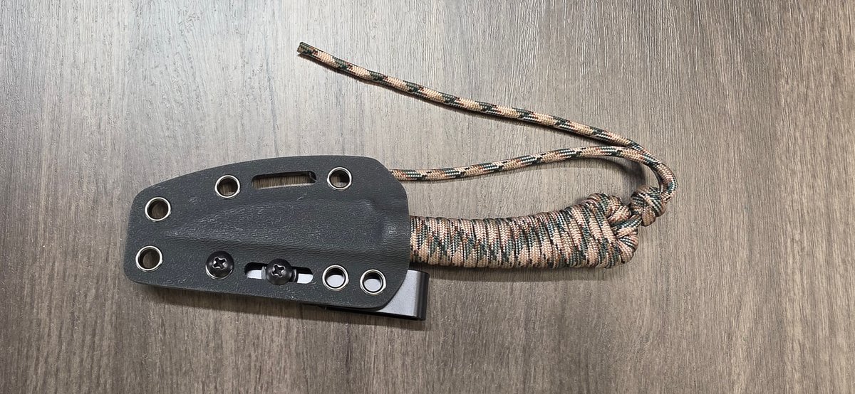 MKC Fixed-Blade Knife with Paracord Handle and Sheath