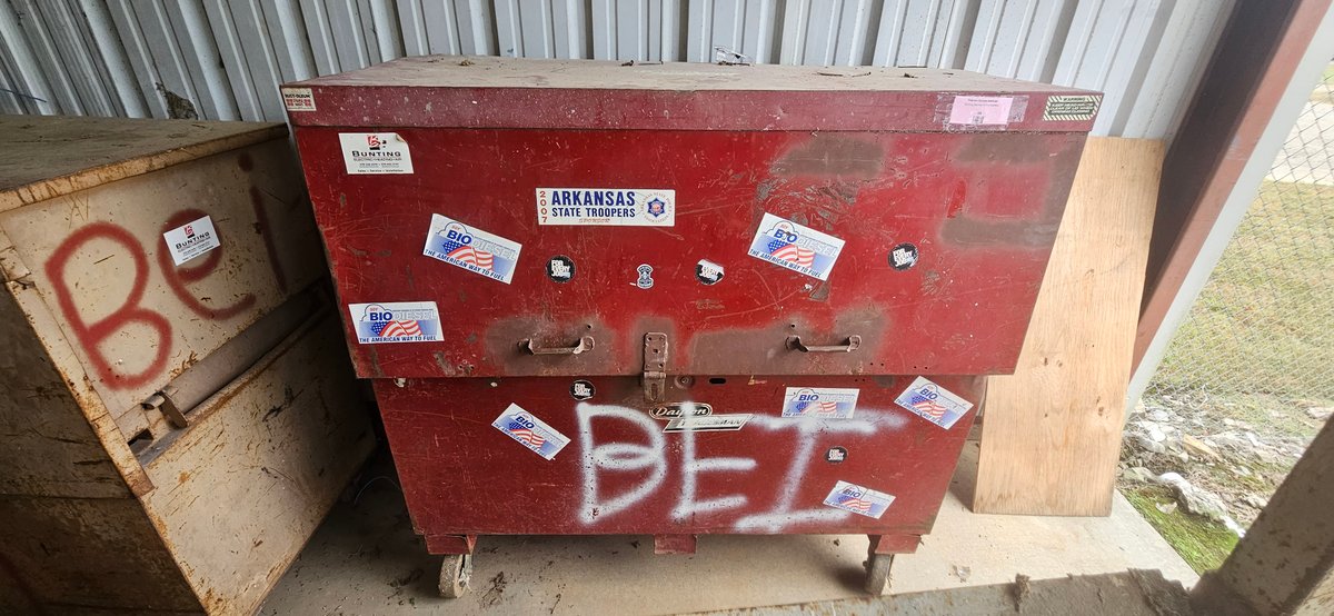Dayton Tradesman Red Steel Jobsite Storage Box on Casters