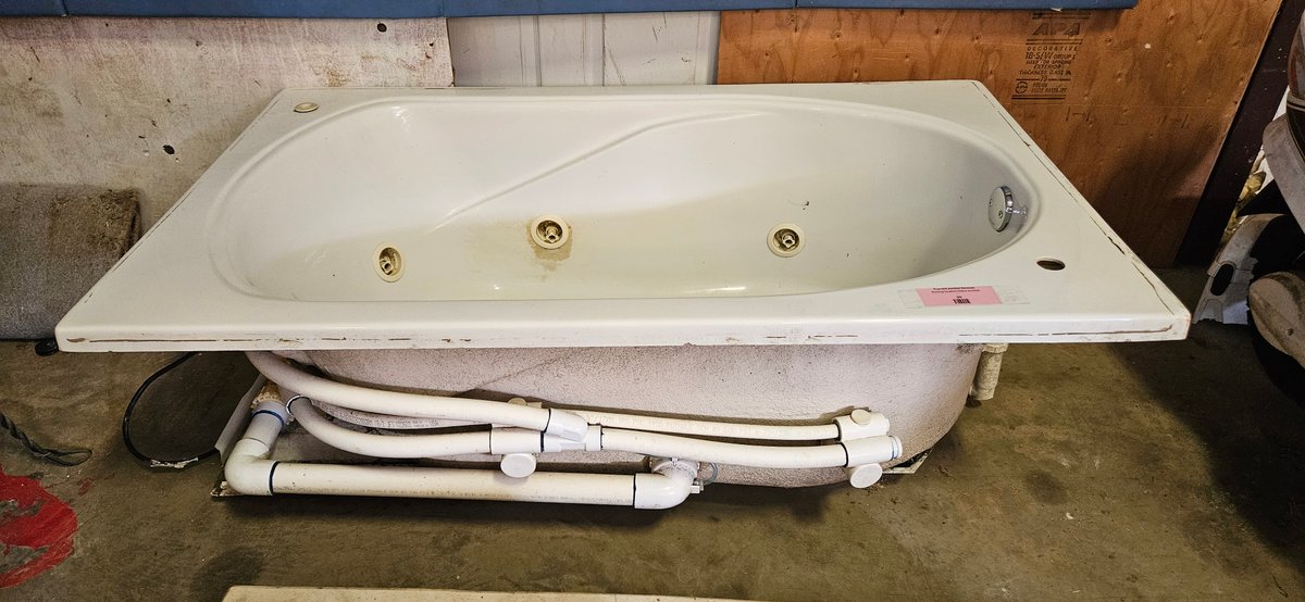 Drop-In Whirlpool Bathtub with Ultrajet and LX WBC150 Pumps
