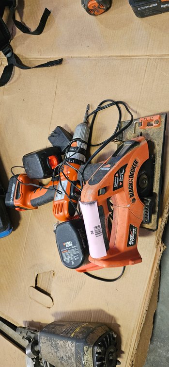 Black & Decker FireStorm Cordless Circular Saw and Drill