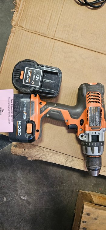 RIDGID R861150 18V Cordless 1/2 in. Hammer Drill with Two Batteries