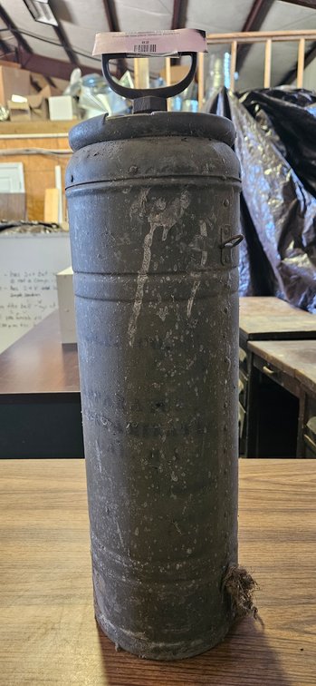 M1 3 Gallon Decontaminating Apparatus and Riveted Metal Canister