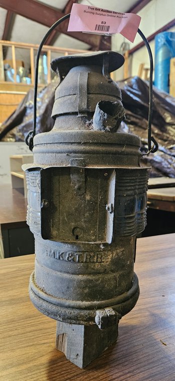 Handlan MK&T RR Metal Railroad Signal Lantern