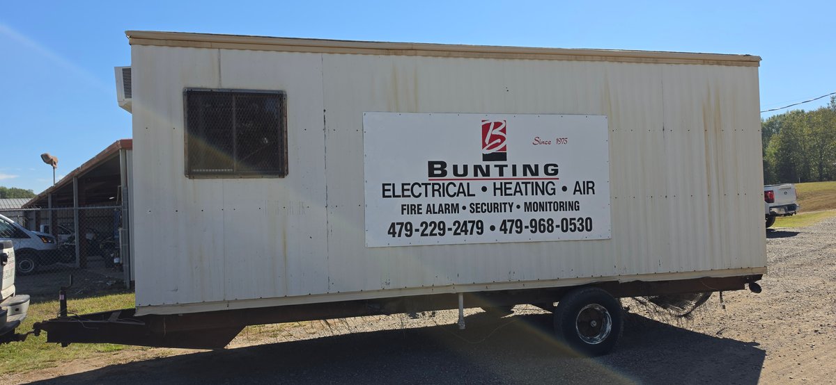 Single-Axle Mobile Office Jobsite Trailer with AC Unit