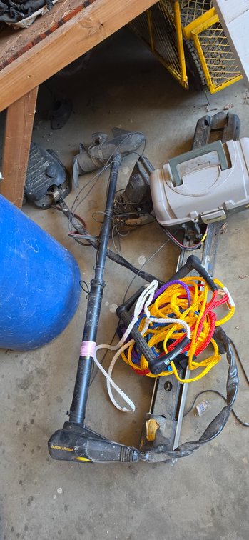 Minn Kota Trolling Motor, Fish Finder, Tow Rope, and More