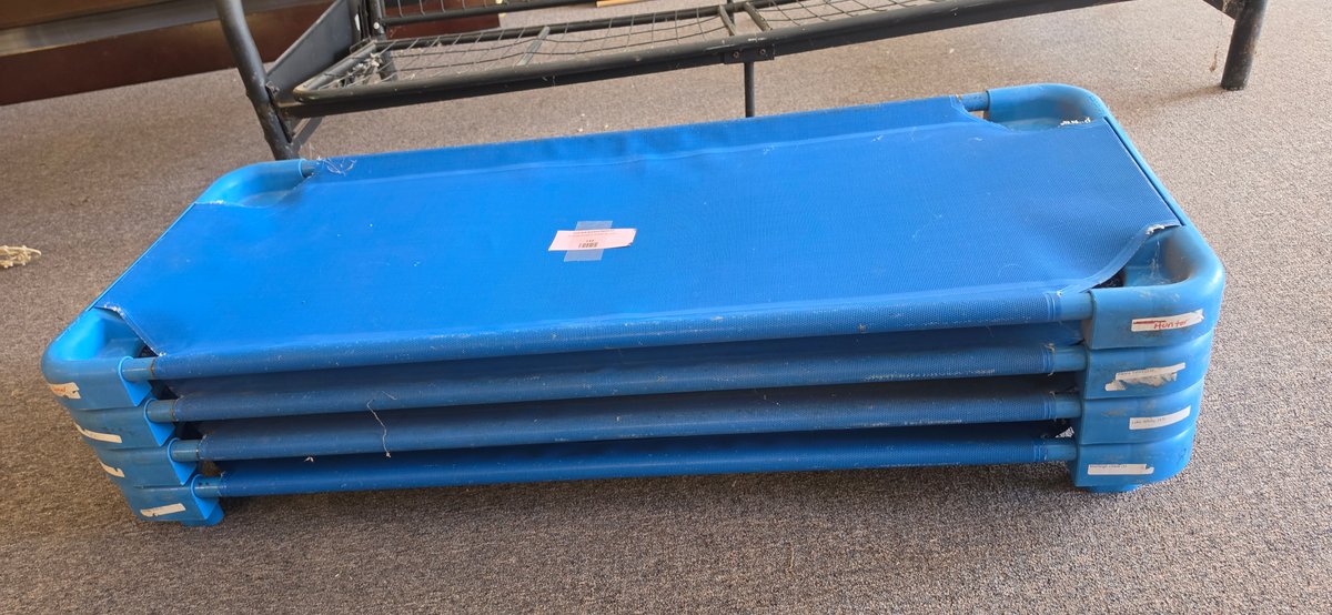 Stackable Children's Rest Cots with Metal Frames