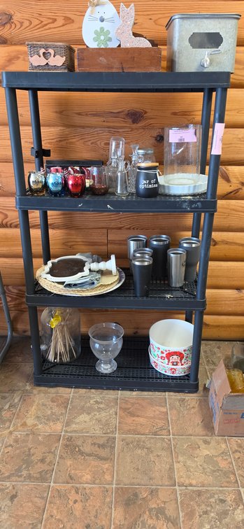 Four-Tier Plastic Shelving Unit