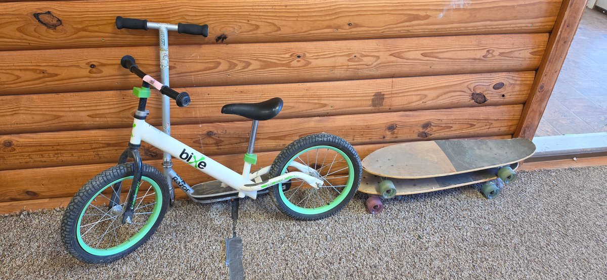 Balance Bike, Kick Scooter, and Skateboards