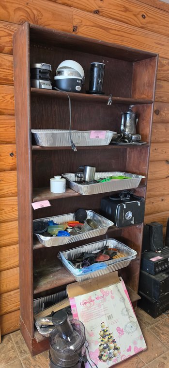 Stained Wood Bookcase