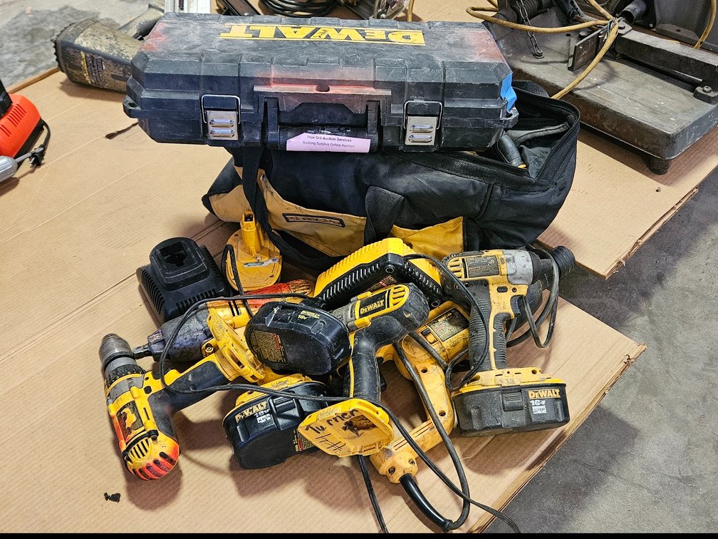 DeWalt Power Tools, Cordless Vacuum, Saw Blades, and Cases