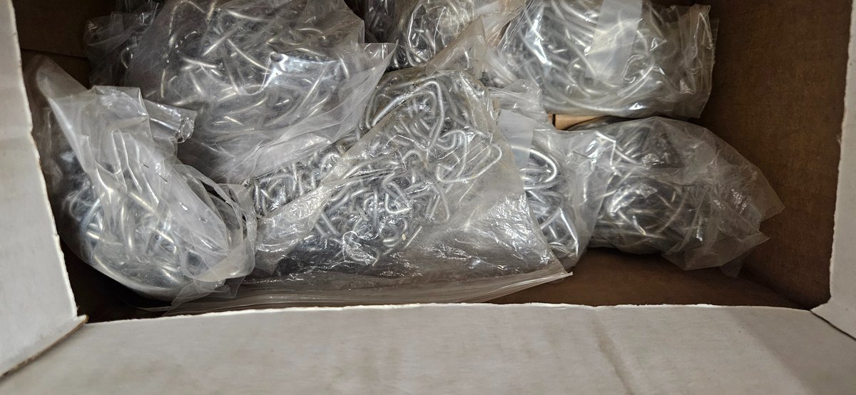 Metal Link Chain and Wire Loop Hardware Hooks