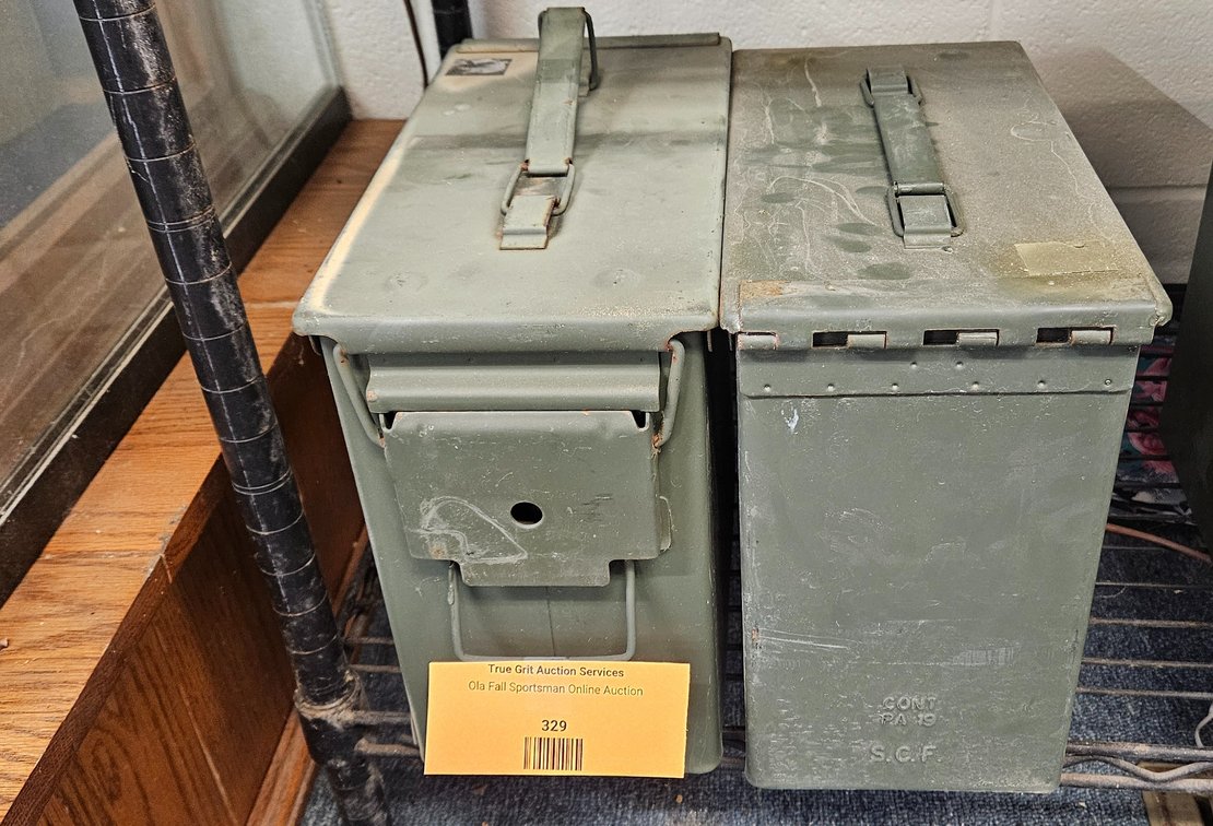 2 Metal Ammunition Cans