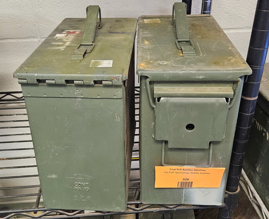 2 Metal Ammunition Cans