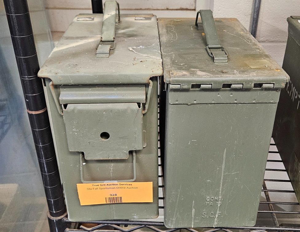 2 Metal Ammunition Cans