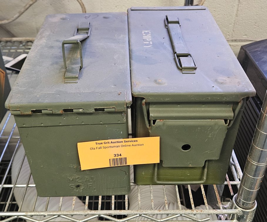 2 Metal Ammunition Cans