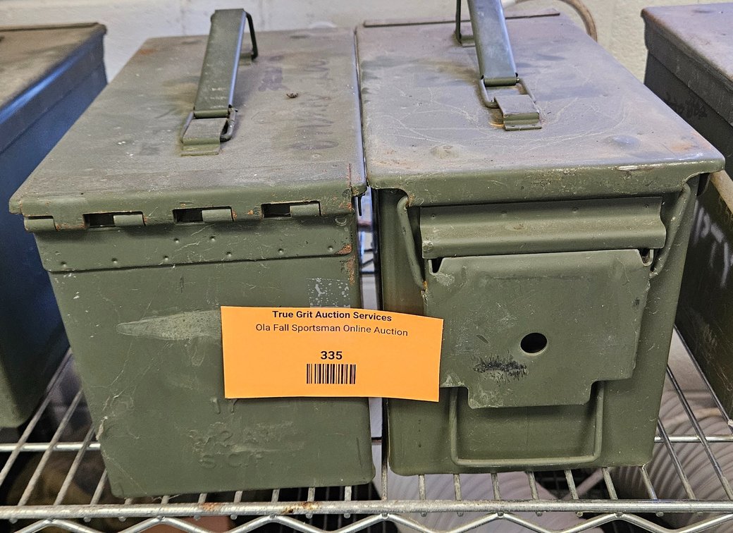 2 Metal Ammunition Cans