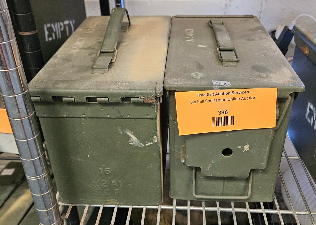 2 M2A1 Metal Ammunition Boxes