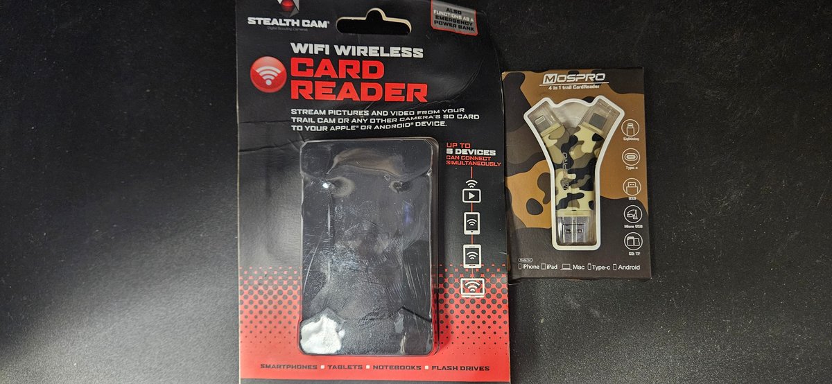 Trail Camera Wireless and 4-in-1 SD Card Readers