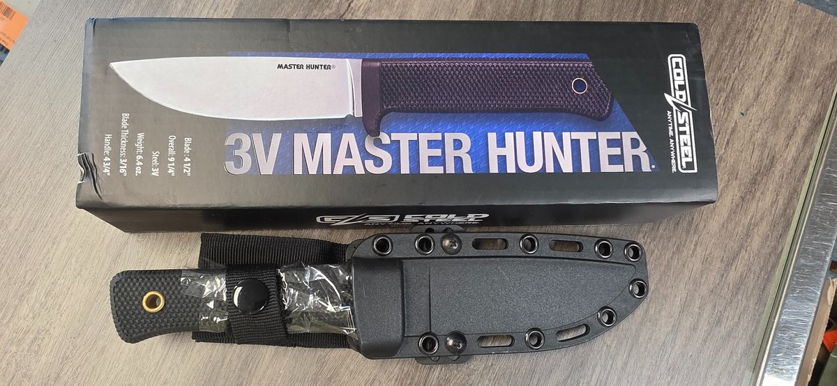 Cold Steel 3V Master Hunter Fixed-Blade Knife
