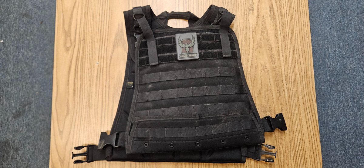 Tactical Plate Carrier Vest and Padded Harness Assembly