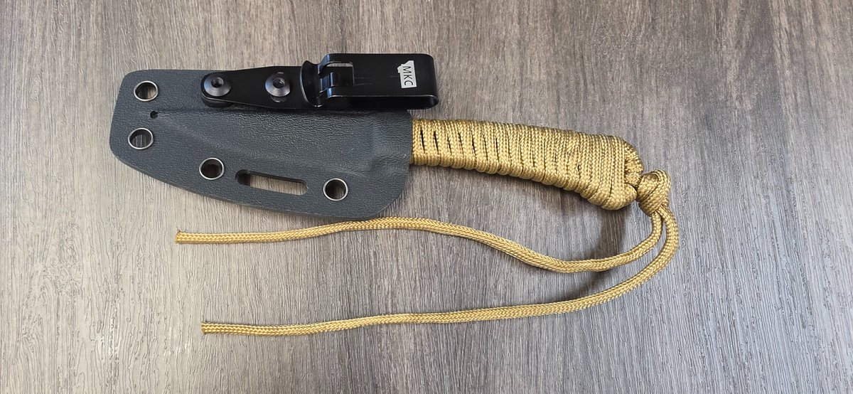 MKC Paracord-Wrapped Fixed-Blade Knife with Sheath