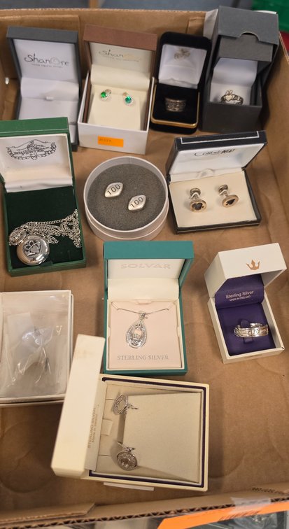 Irish Sterling Silver Jewelry, Cufflinks, and More
