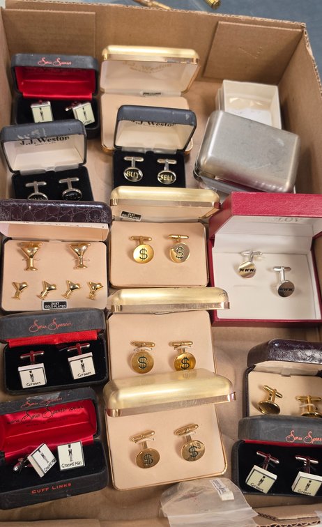 Boxed Cufflinks and Tuxedo Shirt Stud Sets