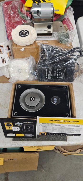 IP Intercom Station and Mini Benchtop Buffer Polisher