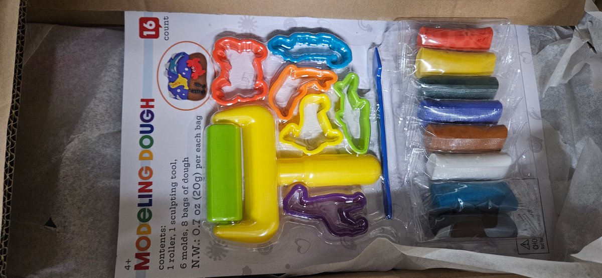 Carton of Children's Modeling Dough Craft Kits