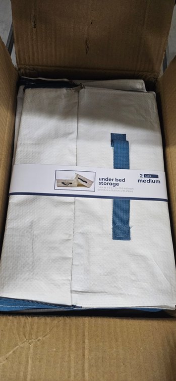 Woven Fabric Under Bed Storage Organizers