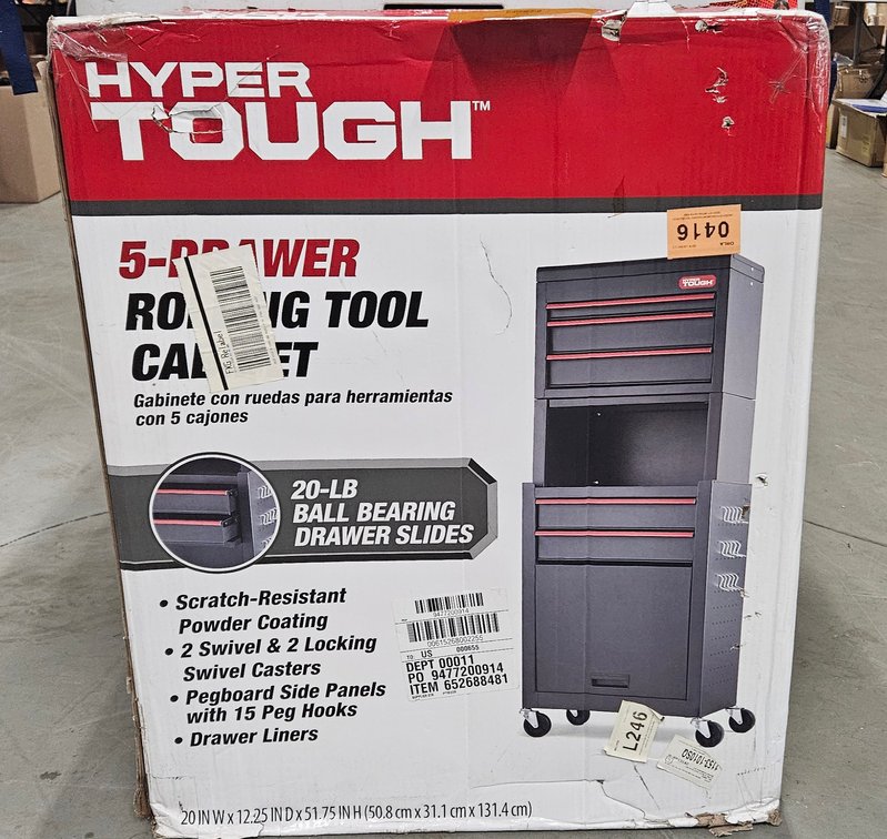 Hyper Tough 5-Drawer Rolling Tool Cabinet