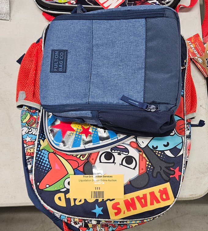 Ryan's World Backpack and Fabric Lunch Bag